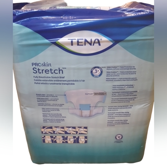 Tena ProSkin Stretch Full Breathable Ultra Briefs Size L/XL - Picture 3 of 3